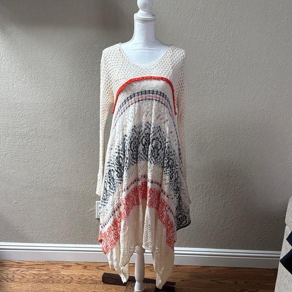 Anthropologie Dresses & Skirts - Anthropologie Sleeping on Snow Risen Sun Crochet Sweater Dress